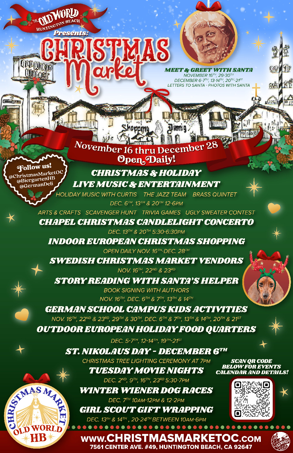 European Christmas in Huntington Beach, Old World Village